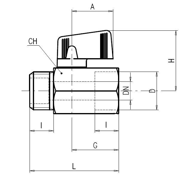 Valvole a Sfera Mini - Maschio/Femmina