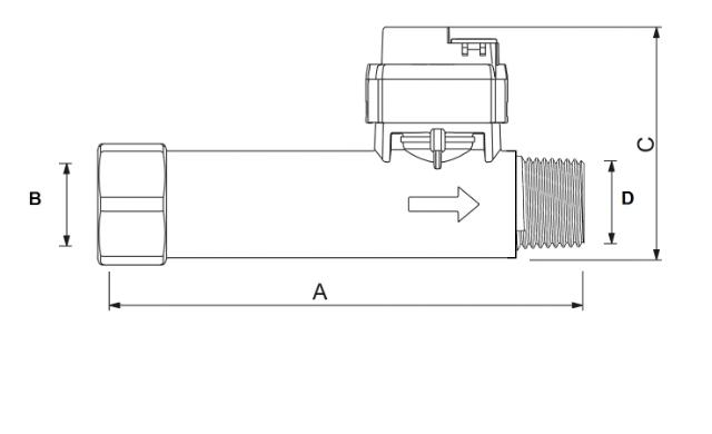 Kit singolo sensore di flusso