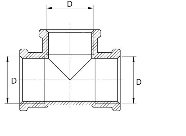 Manicotto a T