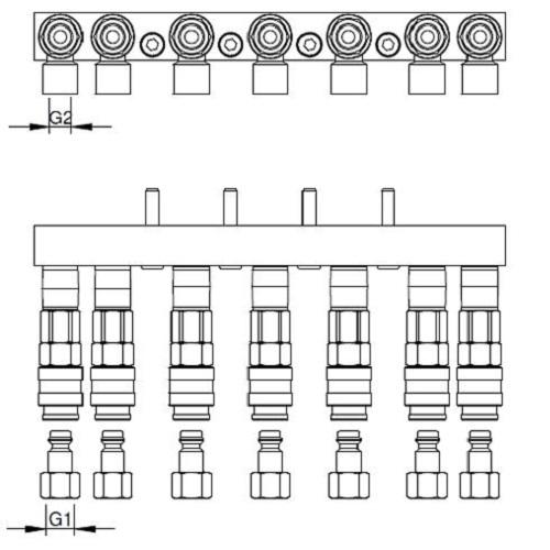 Connessione Pneumatica per Cambio Rapido QC-RSW
