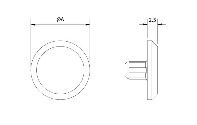 Pad in Viton per griffe per dita perpendicolari