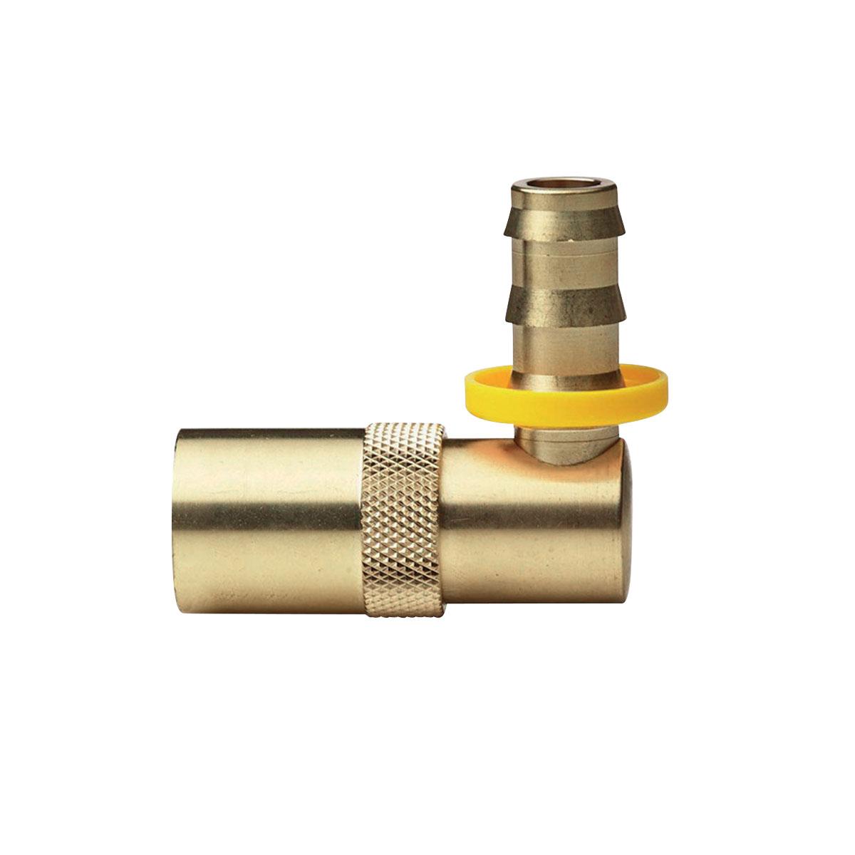 Raccordi Push Lock 90° con porta gomma